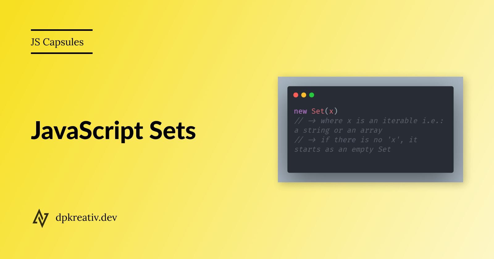 JS Capsules: Sets